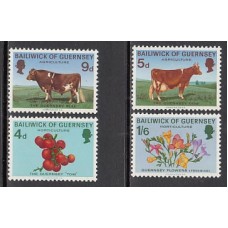Guernsey - Correo 1970 Yvert 26/29 ** Mnh Fauna y flora