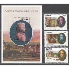 Guayana Britanica - Correo Yvert 2606/8+H.74 ** Mnh Personajes