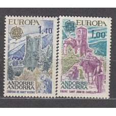 Andorra Francesa Correo 1977 Yvert 261/2 ** Mnh Europa