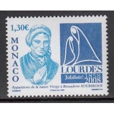 Monaco - Correo 2008 Yvert 2618 ** Mnh Religión . Lourdes