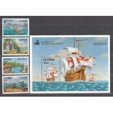 Guayana Britanica - Correo Yvert 2619/22+H.75 ** Mnh Barcos