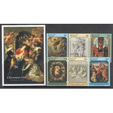 Antigua Correo Yvert 2619/24+Hb 439 ** Mnh Navidad pinturas