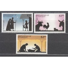 San Vicente-Grenadines - Correo Yvert 263/5 ** Mnh Navidad