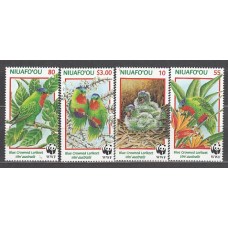 Tonga - Niuafo ou Correo Yvert 263/66 ** Mnh Fauna. Aves. WWF