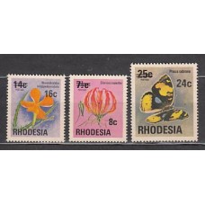 Rodesia del Sur - Correo Yvert 266/8 ** Mnh   Fauna. Flora