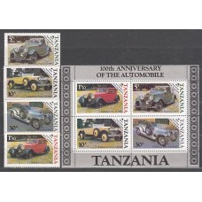 Tanzania - Correo Yvert 267/70+H 42 ** Mnh  Automóviles