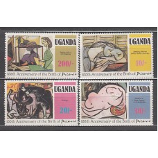 Uganda - Correo Yvert 267/70 ** Mnh  Pintura Picasso