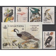 Guayana Britanica - Correo Yvert 2685A/E+H.86A ** Mnh Fauna. Aves