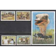 Tanzania - Correo Yvert 2696/9+H 407 ** Mnh