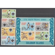 Salomon - Correo Yvert 270/3+H.3 ** Mnh Deportes