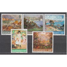 Guernsey - Correo 1983 Yvert 271/5 ** Mnh Pinura Renoir