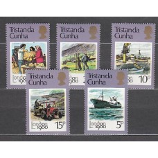 Tristan da Cunha - Correo Yvert 271/5 ** Mnh  Barcos