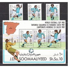 Somalia - Correo Yvert 272/4+Hb 11 ** Mnh  Deportes fútbol