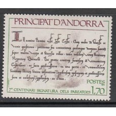 Andorra Francesa Correo 1978 Yvert 273 ** Mnh