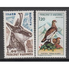 Andorra Francesa Correo 1979 Yvert 274/5 ** Mnh Fauna