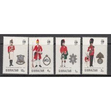 Gibraltar - Correo 1971 Yvert 274/7 ** Mnh Uniformes militares