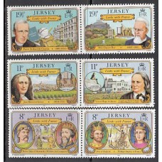 Jersey - Correo 1982 Yvert 276/81 ** Mnh Personajes históricos