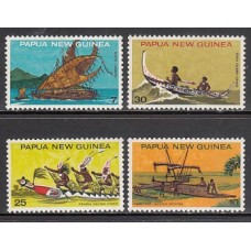 Papua y Nueva Guinea - Correo Yvert 278/81 ** Mnh Barcos