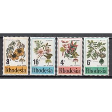 Rodesia del Sur - Correo Yvert 278/81 ** Mnh  Flores