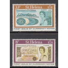 Santa Helena - Correo Yvert 279/80 ** Mnh  Billetes