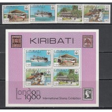 Kiribati - Correo Yvert 28/31+H 2 ** Mnh Barcos