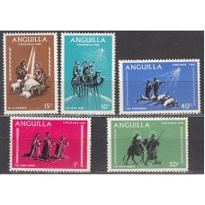 Anguilla Correo Yvert 28/32 ** Mnh Navidad