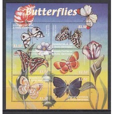 Grenada-Grenadines - Correo Yvert 2806/10 ** Mnh Fauna mariposas
