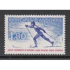 Andorra Francesa Correo 1980 Yvert 283 ** Mnh Olimpiadas