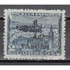 Tanger Variedades 1940 Edifil NE 19 ** Mnh  Papel azulado
