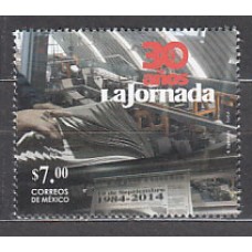 Mexico Correo 2014 Yvert 2839 ** Mnh  30 Años la Jornada