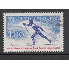 Andorra Francesa Correo 1980 Yvert 283 usado Olimpiadas