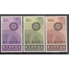 Chipre - Correo 1967 Yvert 284/6 ** Mnh Europa