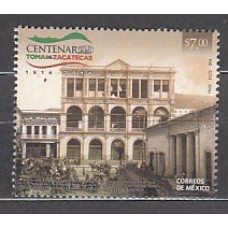 Mexico Correo 2014 Yvert 2845 ** Mnh  100 Años Zacatecas