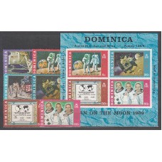 Dominica - Correo 1970 Yvert 286/91+Hb 2 ** Mnh Astro