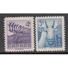 Canada - Correo 1956 Yvert 287/8 * Mh Fauna