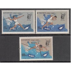 Chipre - Correo 1967 Yvert 287/9 ** Mnh Juegos Atleticos