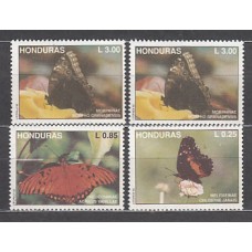 Honduras - Correo Yvert 287/9 ** Mnh Fauna mariposas