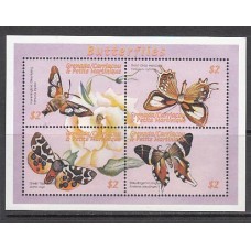 Grenada-Grenadines - Correo Yvert 2882AK/AN ** Mnh Fauna mariposas