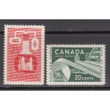 Canada - Correo 1956 Yvert 289/90 * Mh