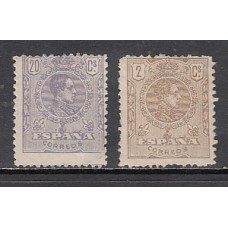 España Reinado Alfonso XIII 1920 Edifil 289/90 * Mh  Normal