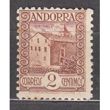 Andorra EspaÃ±ola Sueltos 1935 Edifil 28 (*) Mng