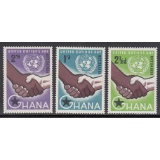 Ghana - Correo 1959 Yvert 29/31 ** Mnh  ONU