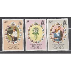 Tristan da Cunha - Correo Yvert 291/3 ** Mnh  Boda real