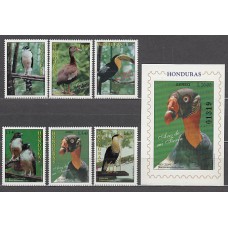 Honduras - Correo Yvert 291/5 + A 893 + H 54 ** Mnh Fauna aves
