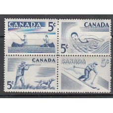 Canada - Correo 1957 Yvert 292/5 ** Mnh Deportes