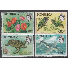 Dominica - Correo 1970 Yvert 292/5 ** Mnh Fauna y flora