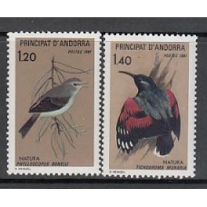 Andorra Francesa Correo 1981 Yvert 294/5 ** Mnh Aves