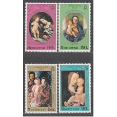 Montserrat - Correo Yvert 296/9 ** Mnh Navidad pinturas