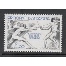 Andorra Francesa Correo 1981 Yvert 296 ** Mnh Deportes