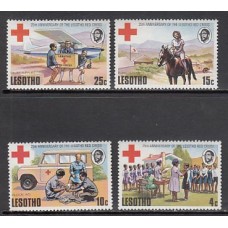 Lesotho - Correo Yvert 297/300 ** Mnh  Cruz roja